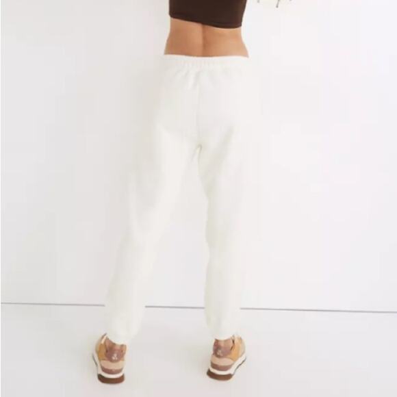 NWT Madewell Betterfleece Retro Cozy Sweatpants Off White Pockets Size XS Lounge - Picture 12 of 13